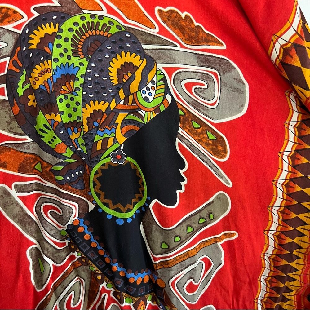 Sante Classic African print kaftan ▪️ vintage ▪️ OS